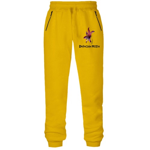 Штани з футера без начісу Depeche Mode orchid