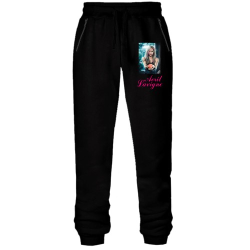 Штани з футера без начісу Avril Lavigne