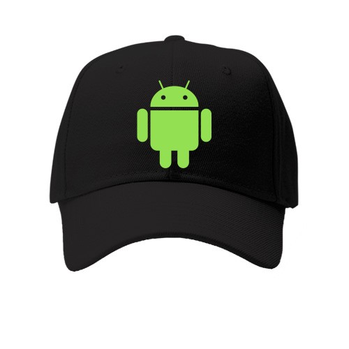 Кепка с зеленым роботом Android