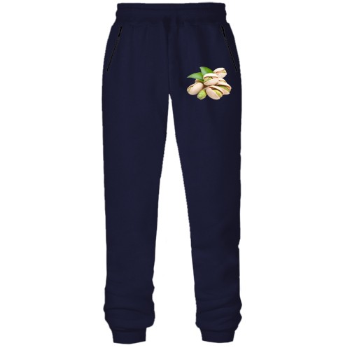 Штани з футера без начісу фісташки