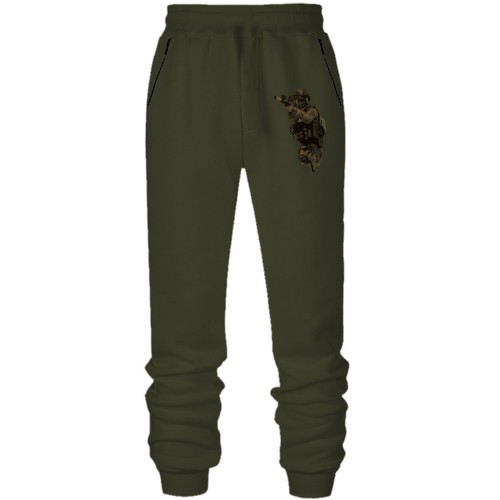 Штани з футера без начісу Воїн Спецпідрозділу