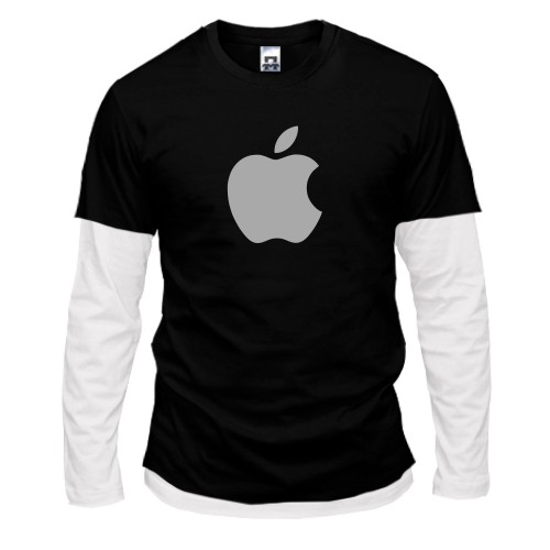 Мужской лонгслив Комби с голографическим логотипом Apple