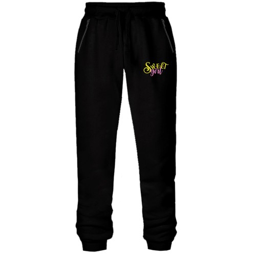 Штани з футера без начісу Мила дівчина (Sweet Girl)