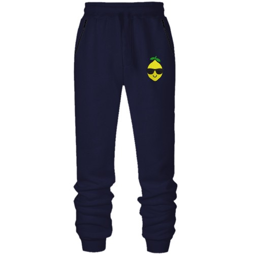 Штани з футера без начісу Крутий лимон