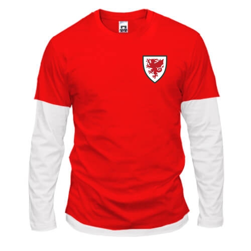 Комбинированный лонгслив Сборная Уэльса по футболу