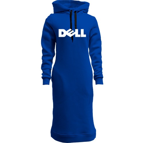 Женская толстовка-платье с логотипом Dell