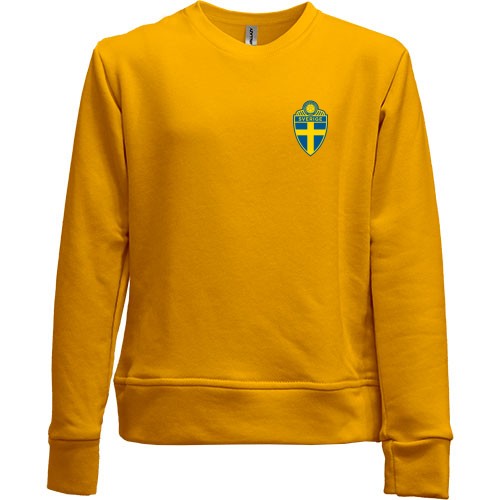 Дитячий світшот без начісу Збірна Швеції по футболу