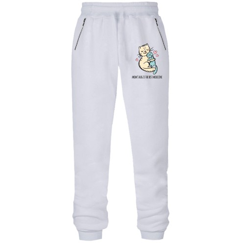 Штаны из футера без начеса Объятия мамы лучшее лекарство