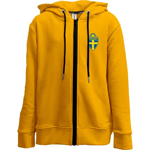 Дитяча худи на блискавці Збірна Швеції по футболу