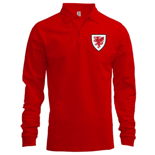 Лонгслів поло Збірна Уельсу по футболу