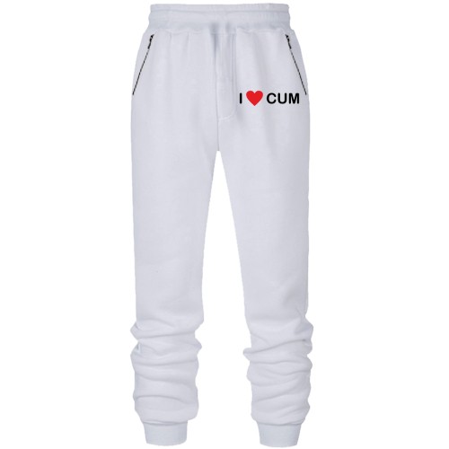 Штаны из футера без начеса Я люблю кума