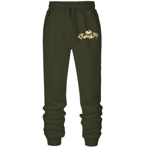 Штани з футера без начісу Виглядаючий зомбі