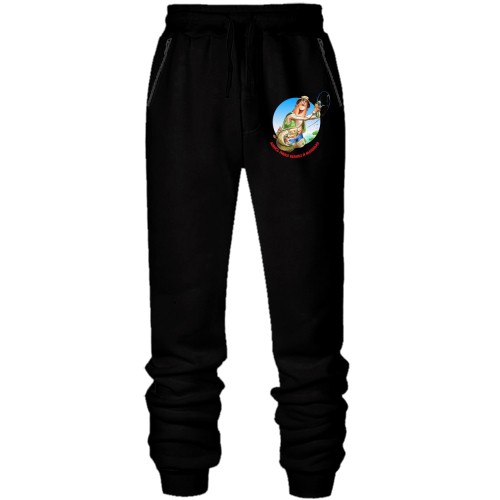 Штани з футера без начісу Ловись рибка велика та мала