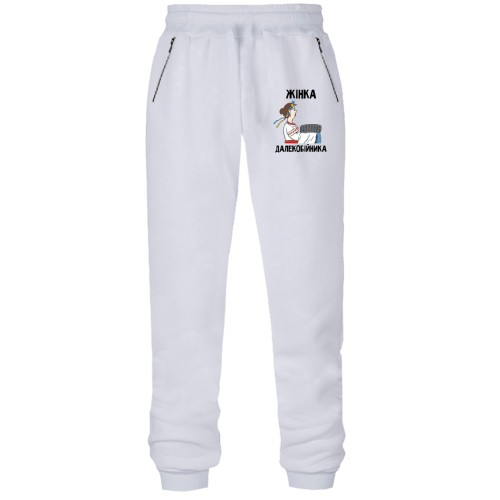 Штани з футера без начісу Жінка далекобійника