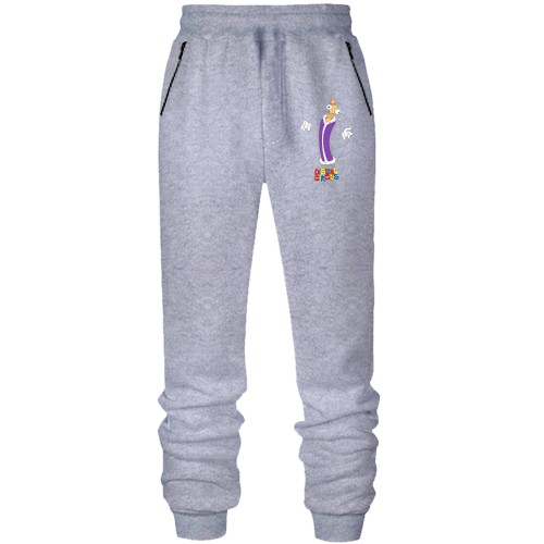 Штани з футера без начісу Дивовижний Цифровий (Кінґер)