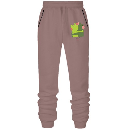 Штани з футера без начісу Кохаю тебе, моє жабенятко