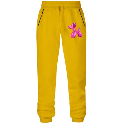 Штани з футера без начісу з кулькою собачкою Barbie