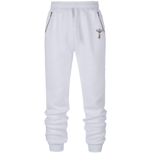 Штани з футера без начісу з бджолою Let it Bee