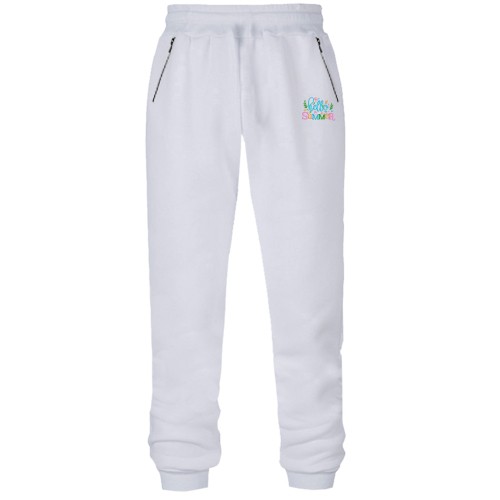 Штани з футера без начісу Привіт літо