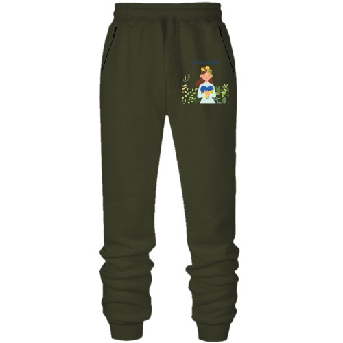 Штани з футера без начісу 