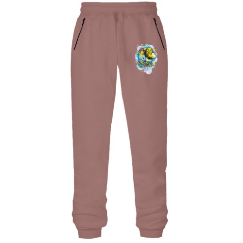 Штаны из футера без начеса 