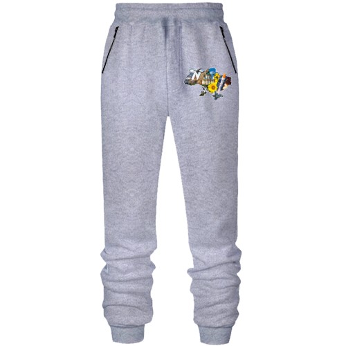 Штаны из футера без начеса с картой Украины из фото