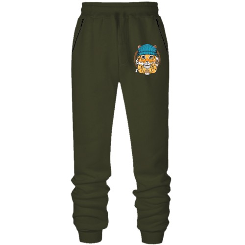 Штаны из футера без начеса 