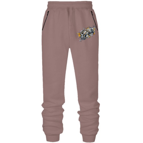 Штани з футера без начісу 