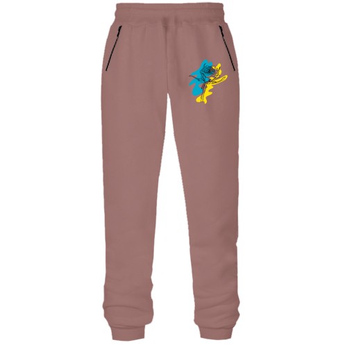 Штаны из футера без начеса 