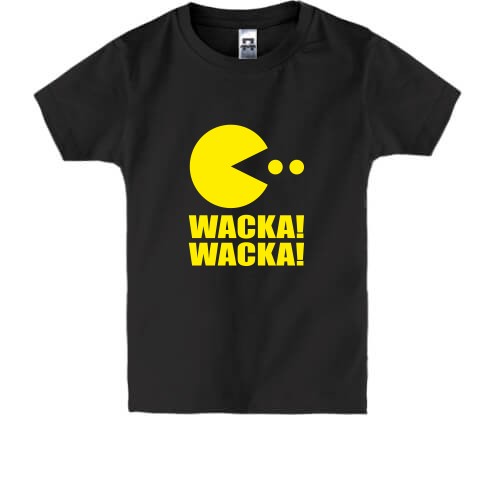 Дитяча футболка із персонажем Пакманом та написом «WACKA! WACKA!»