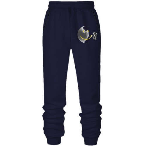 Штаны из футера без начеса 