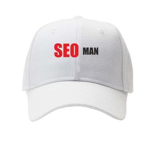 Кепка з написом «SEO MAN»