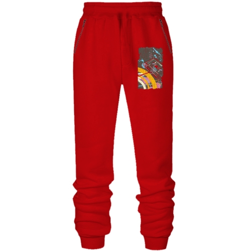 Штаны из футера без начеса с аудиокассетой 