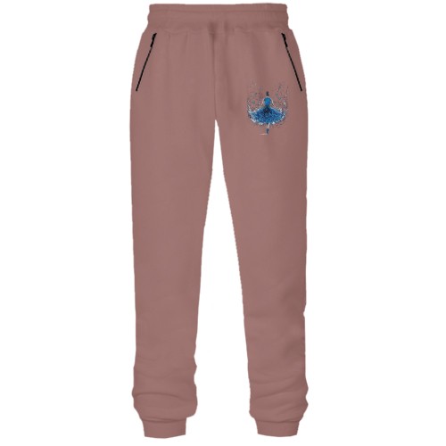 Штани з футера без начісу «Бабочка-балерина»