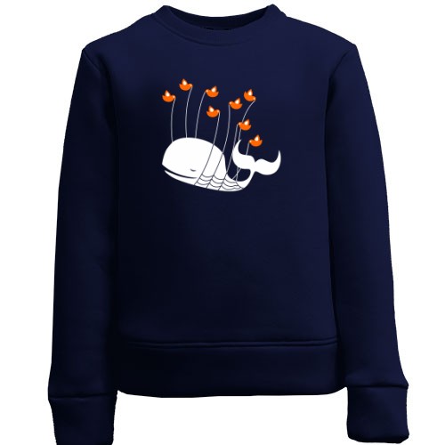 Дитячий світшот із китом та пташками Fail Whale з Twitter