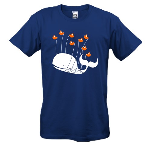 Чоловіча футболка із китом та пташками Fail Whale з Twitter