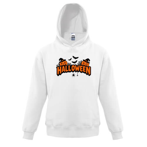 Дитяче худі Надпись Halloween с тыквами