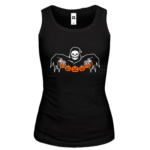 Майка Привид з гарбузами під крилами