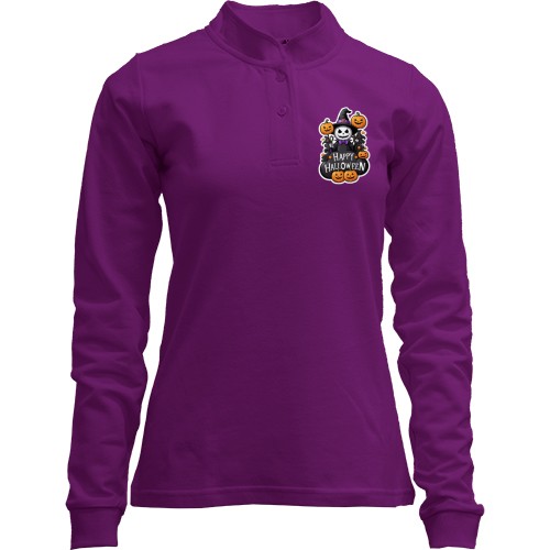 Лонгслив поло со стойкой Хэллоуин (2)