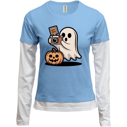 Комбінований лонгслів Привид з фотоапаратом