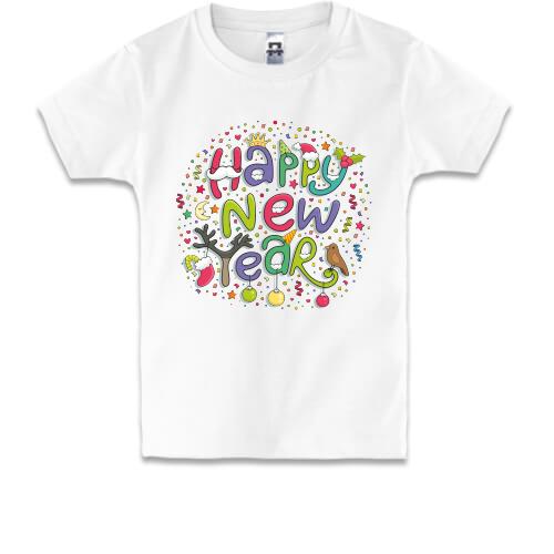 Детская футболка Happy New Year (2)