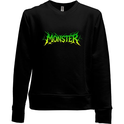 Дитячий світшот без начісу Монстр (напис)