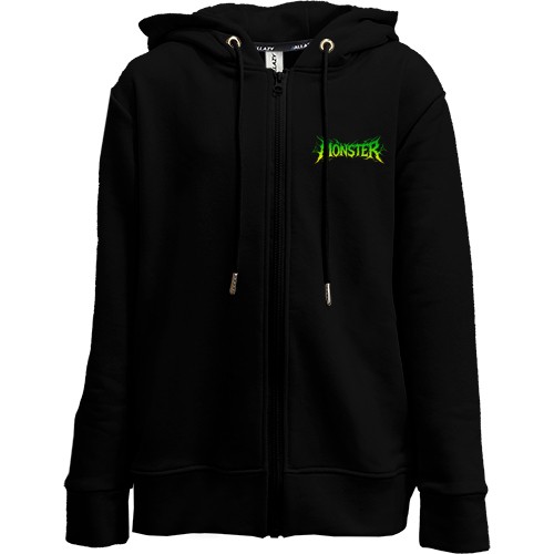 Дитяча худи на блискавці Монстр (напис)