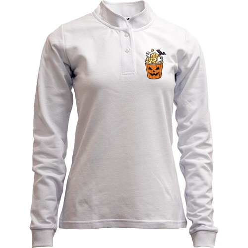 Лонгслив поло со стойкой Попкорн (Helloween)