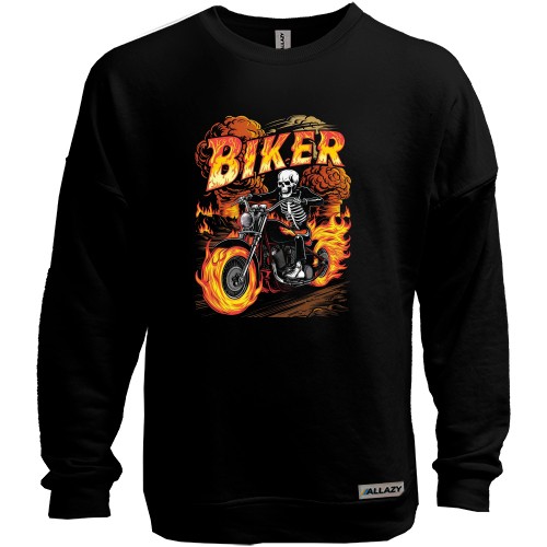 Світшот без начісу Fire Biker