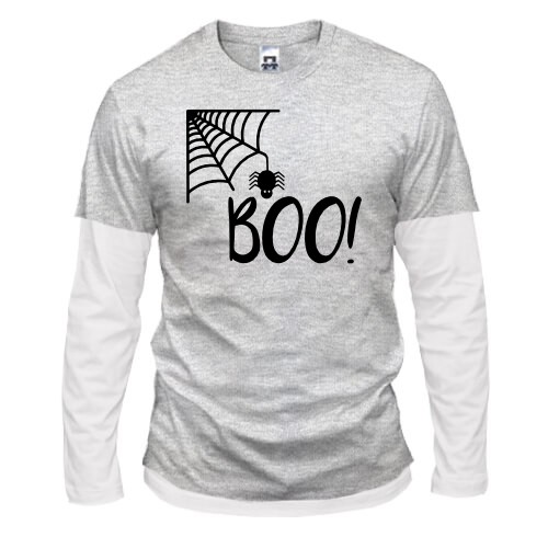 Комбинированный лонгслив Boo!