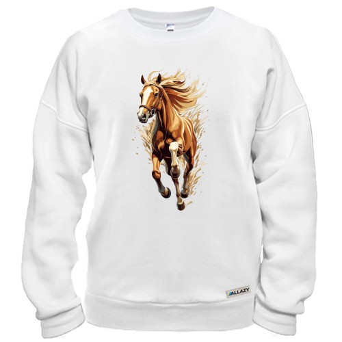 Світшот з бежевим конем