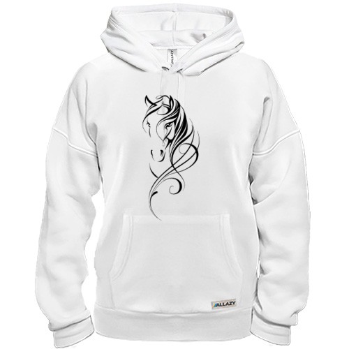 Худі з конем у стилі трайбл