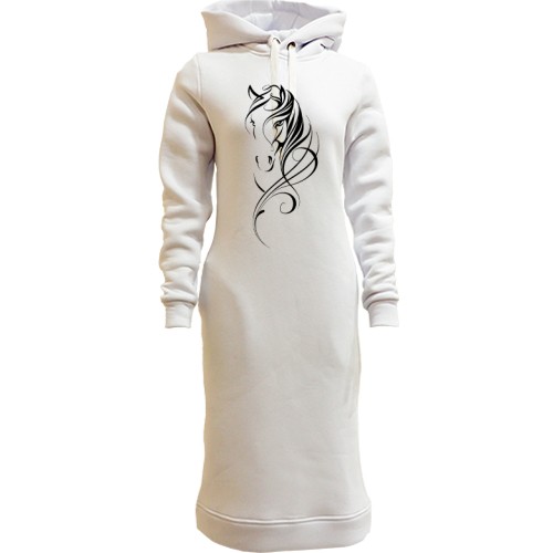 Жіночі толстовки-плаття з конем у стилі трайбл