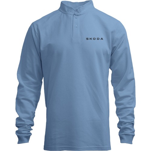 Лонгслив поло со стойкой Skoda